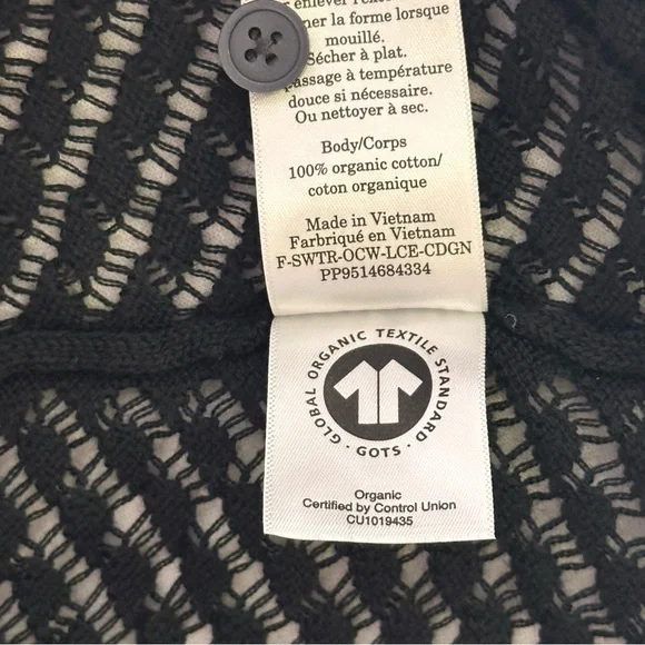 Everlane Black Lace Knit Cardigan - Picture 9 of 12